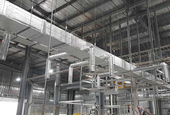 Hệ thống giá đỡ ống gió treo trần Toàn Phát